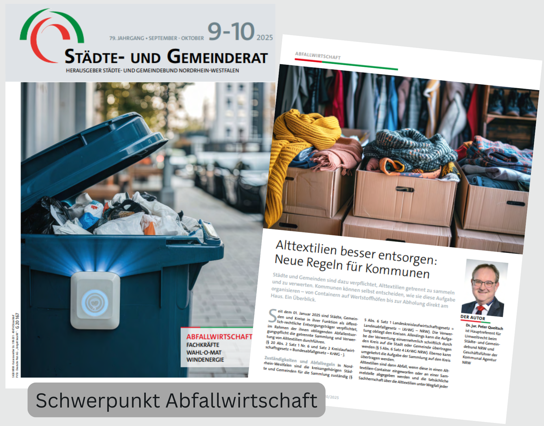 Schwerpunkt Abfallwirtschaft - 1 Schwerpunkt Abfallwirtschaft - 1