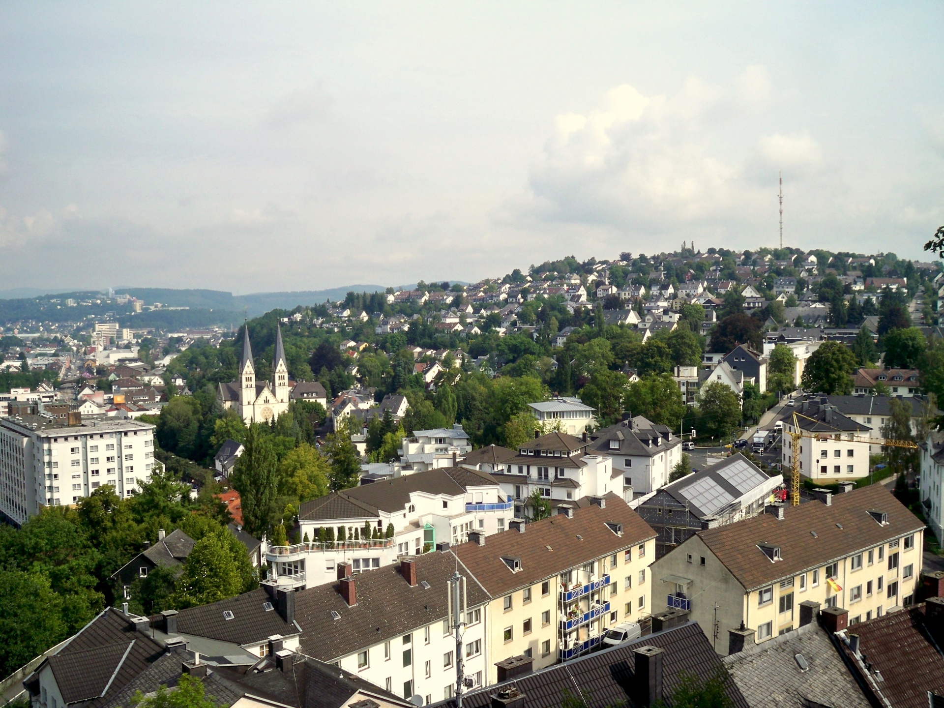 Stadt Siegen von oben Stadtentwicklung